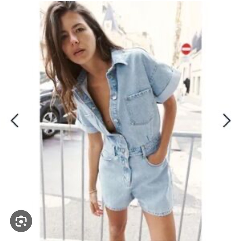 Zara Blue Denim romper
